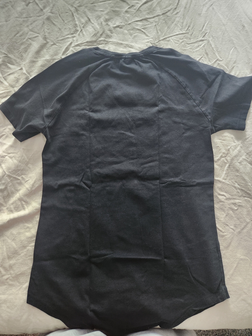Gymshark Black Tee With White Block Logo View 3